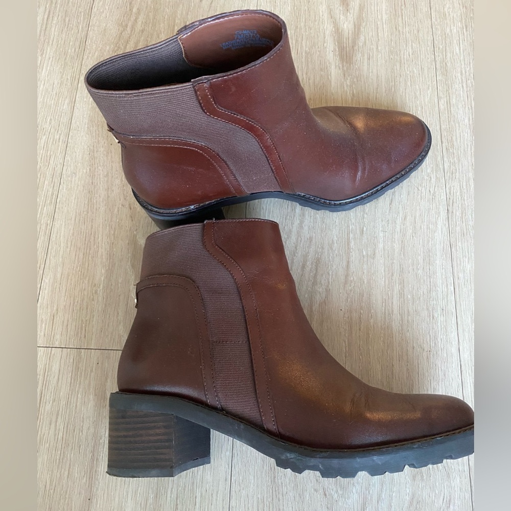 Brown Leather Ankle Boots